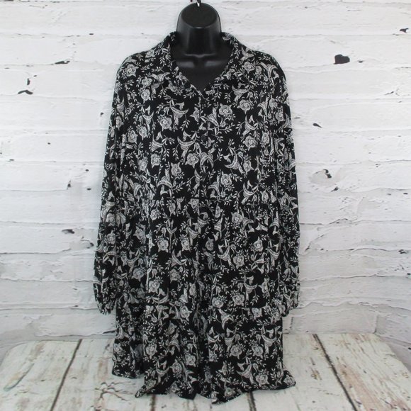 Style & Co Plus Floral Print Peplum Tunic Top - Picture 1 of 8